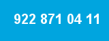 922 871 04 11